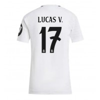 Camisa de Futebol Real Madrid Lucas Vazquez #17 Equipamento Principal Mulheres 2024-25 Manga Curta